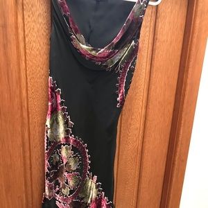 Betsey Johnson black floral dress